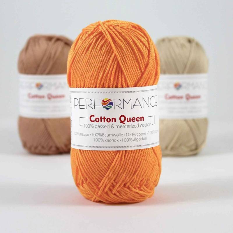 Bavlněná příze Cotton Queen 2082- oranžová