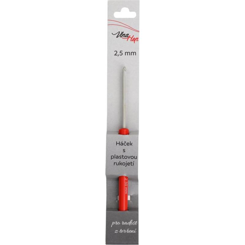 Háček s plastovou rukojetí, 2,5 mm