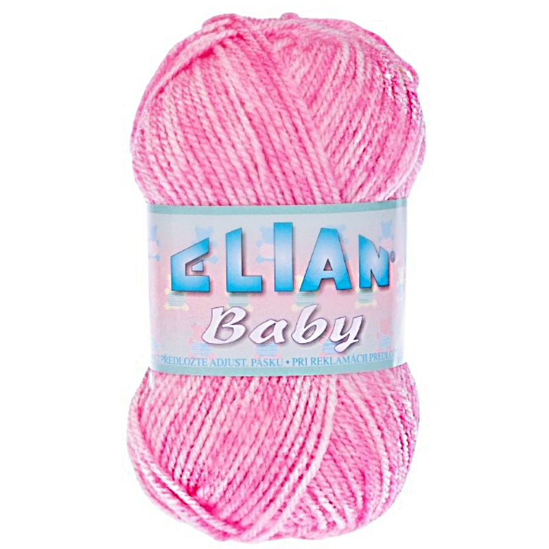 Pletací příze Elian Baby 709 - růžová