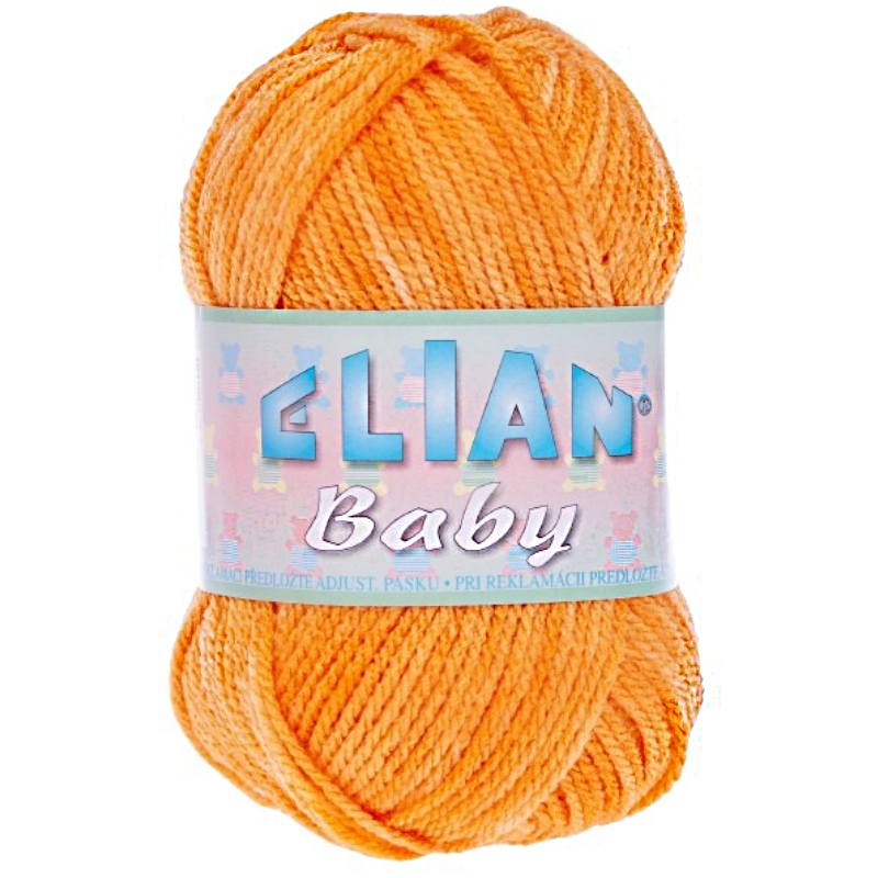 Pletací příze Elian Baby 766 - oranžová - Doprodej