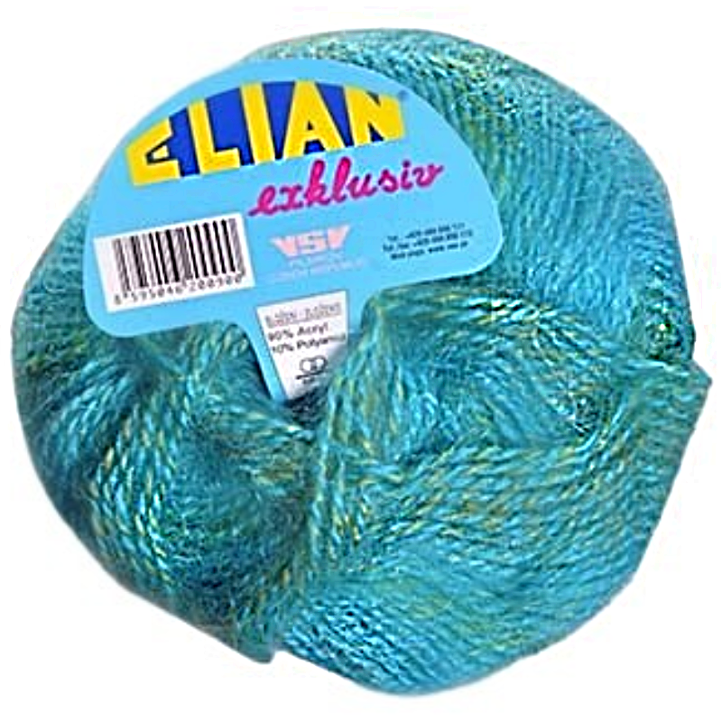 Pletací příze Elian Exklusiv 183 - modrá