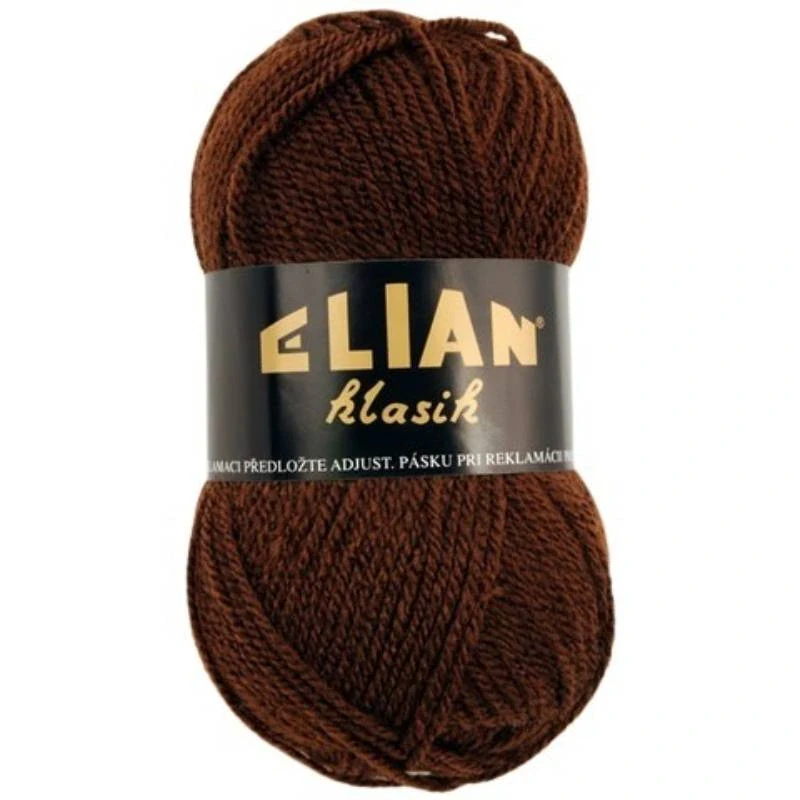 Pletací příze Elian Klasik 367 - hnědá
