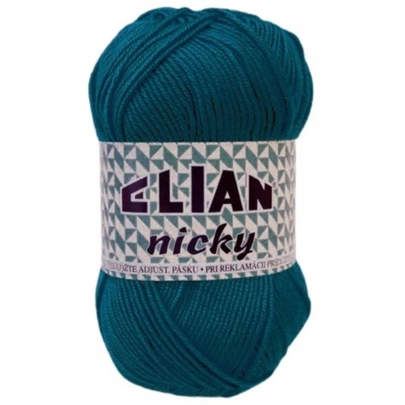 Pletací příze Elian Nicky 3812 - modrá