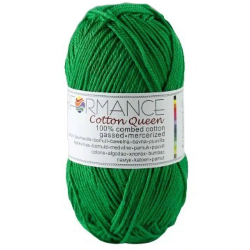 Bavlněná příze Cotton Queen 0147 - zelená