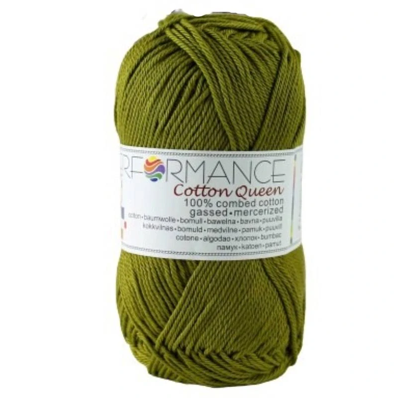 Bavlněná příze Cotton Queen 01520 - zelená