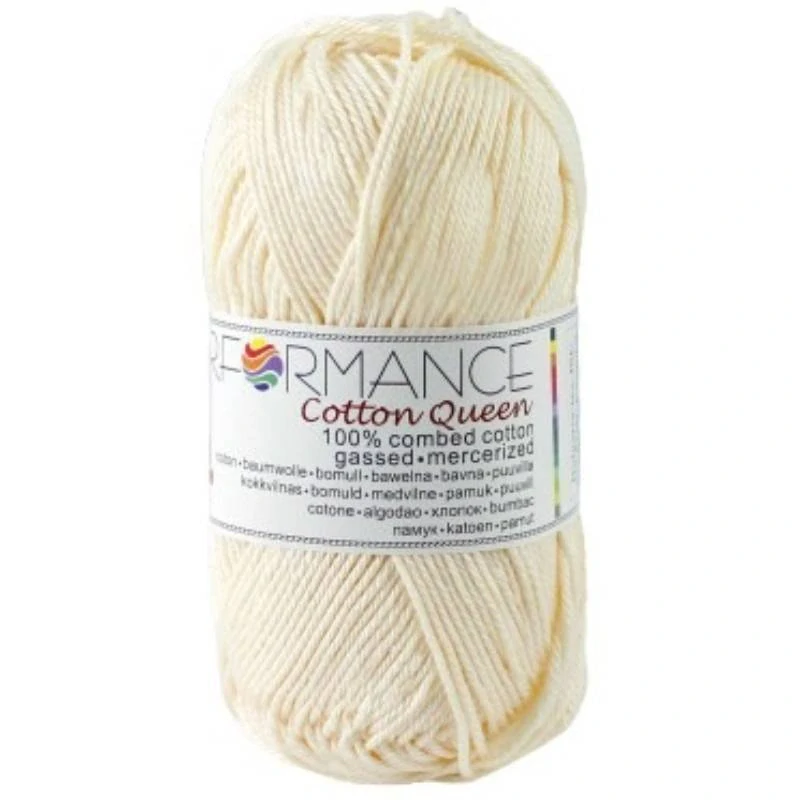Bavlněná příze Cotton Queen 102 - béžová