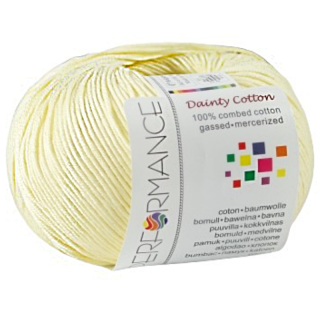 Bavlněná příze Dainty Cotton 176 - Sv. žlutá - DOPRODEJ