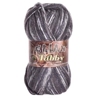 Pletací příze Elian Tabby 31898 - šedá