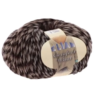 Pletací příze Elian Comfort Wool 463 - hnědá