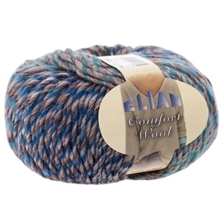 Pletací příze Elian Comfort Wool 462 - modrá
