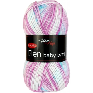 Elen baby batik 5113 - bílá, růžová, tyrkys