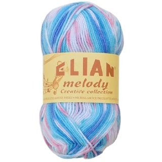 Pletací příze Elian Melody 296 - modrá