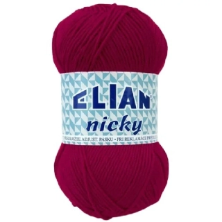 Pletací příze Elian Nicky 5410 - červená