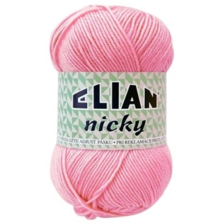 Pletací příze Elian Nicky 229 - růžová