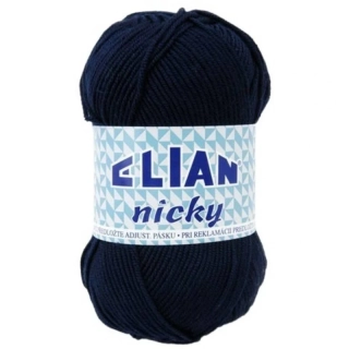 Pletací příze Elian Nicky 209 - modrá