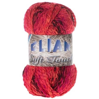 Pletací příze Elian Soft Touch 7256 - červená