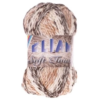 Pletací příze Elian Soft Touch 7309 - hnědá